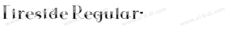 Fireside Regular字体转换